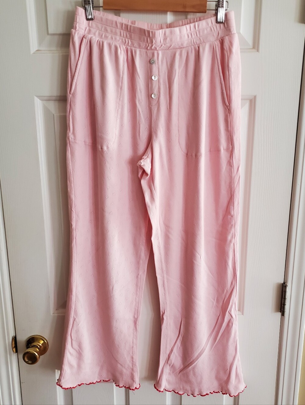Joie chalk pink heart-print lounge set size medium 100% organic cotton - Picture 8 of 12